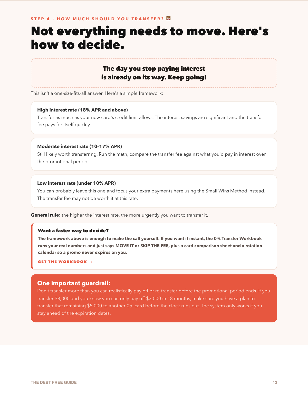 How much should you transfer